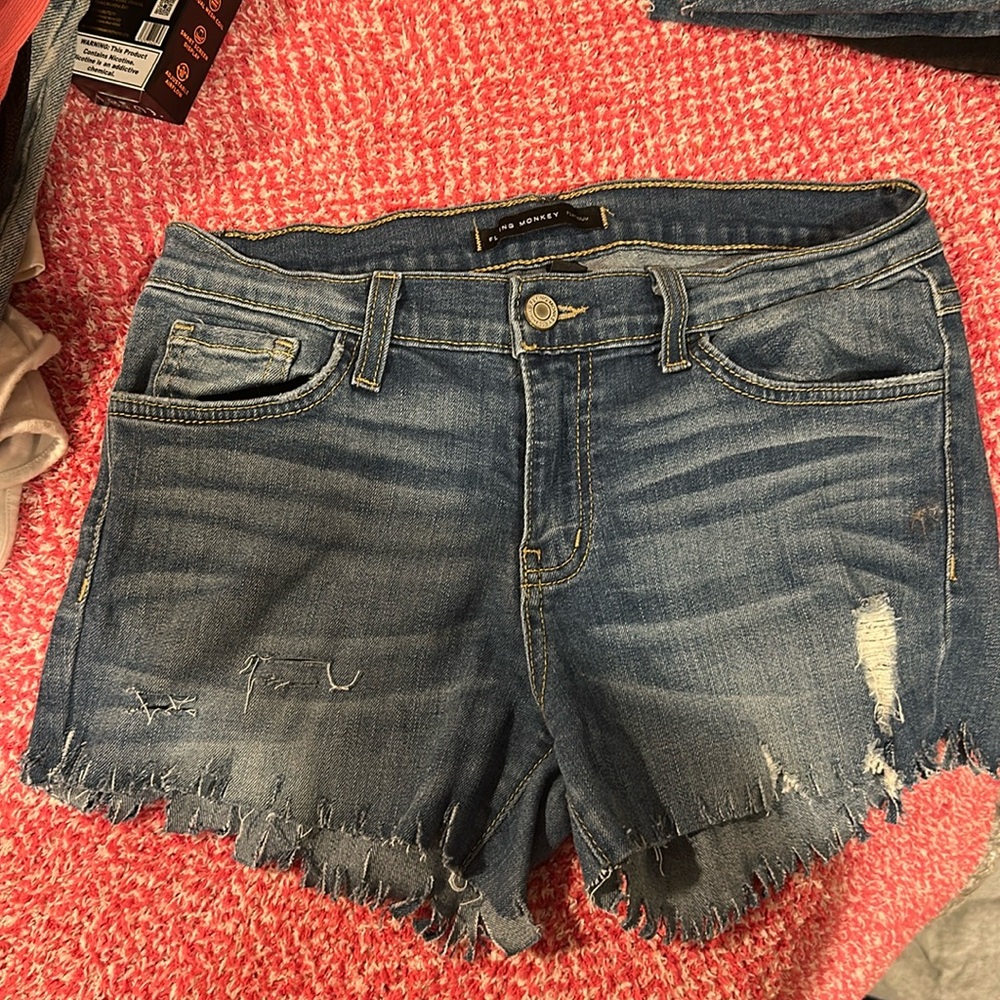 Flying Monkey Jean Shorts